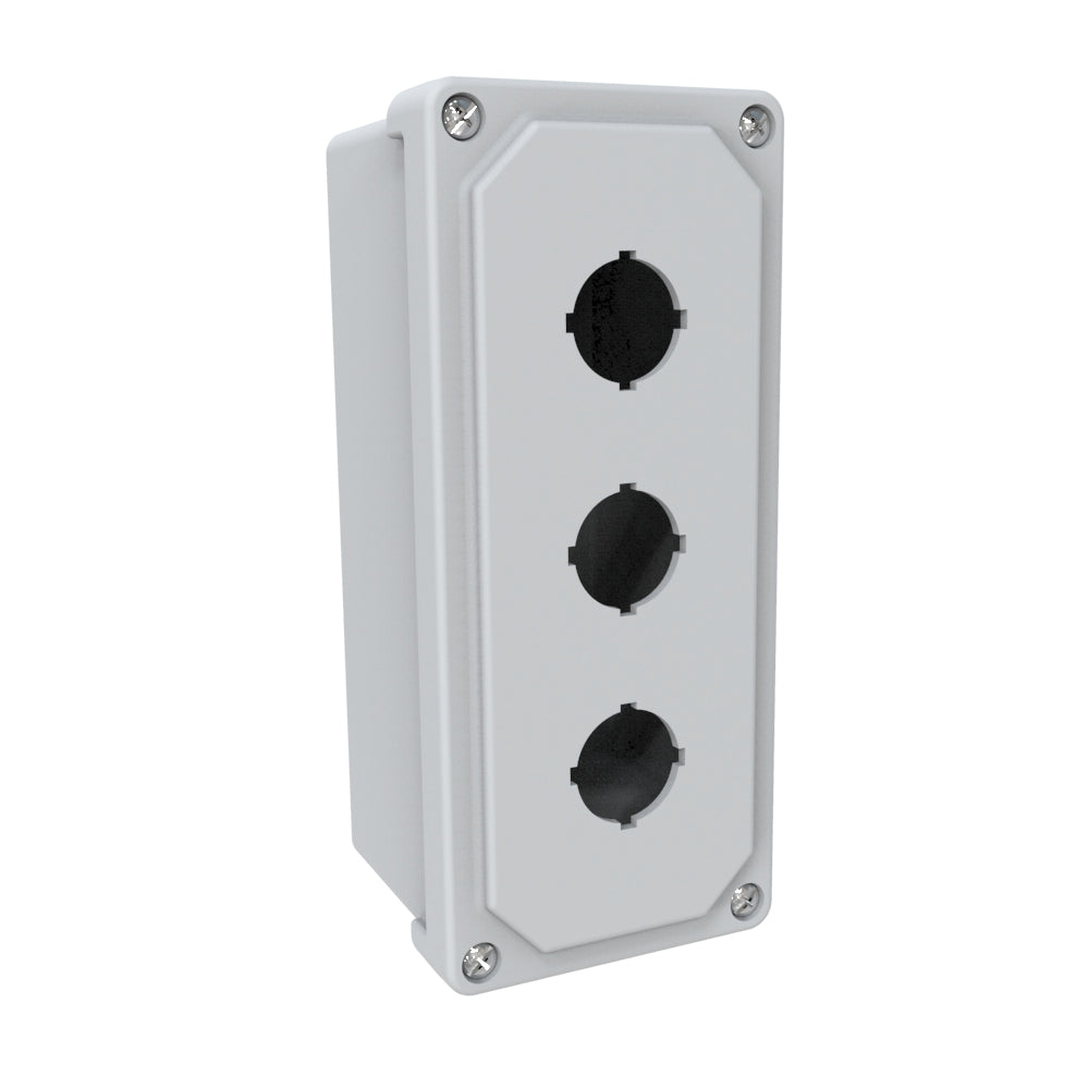 Hammond PJ944P3 N4X Polyester Pushbutton Enclosure - 3x 30.5mm Holes 9" x 4" x 4"