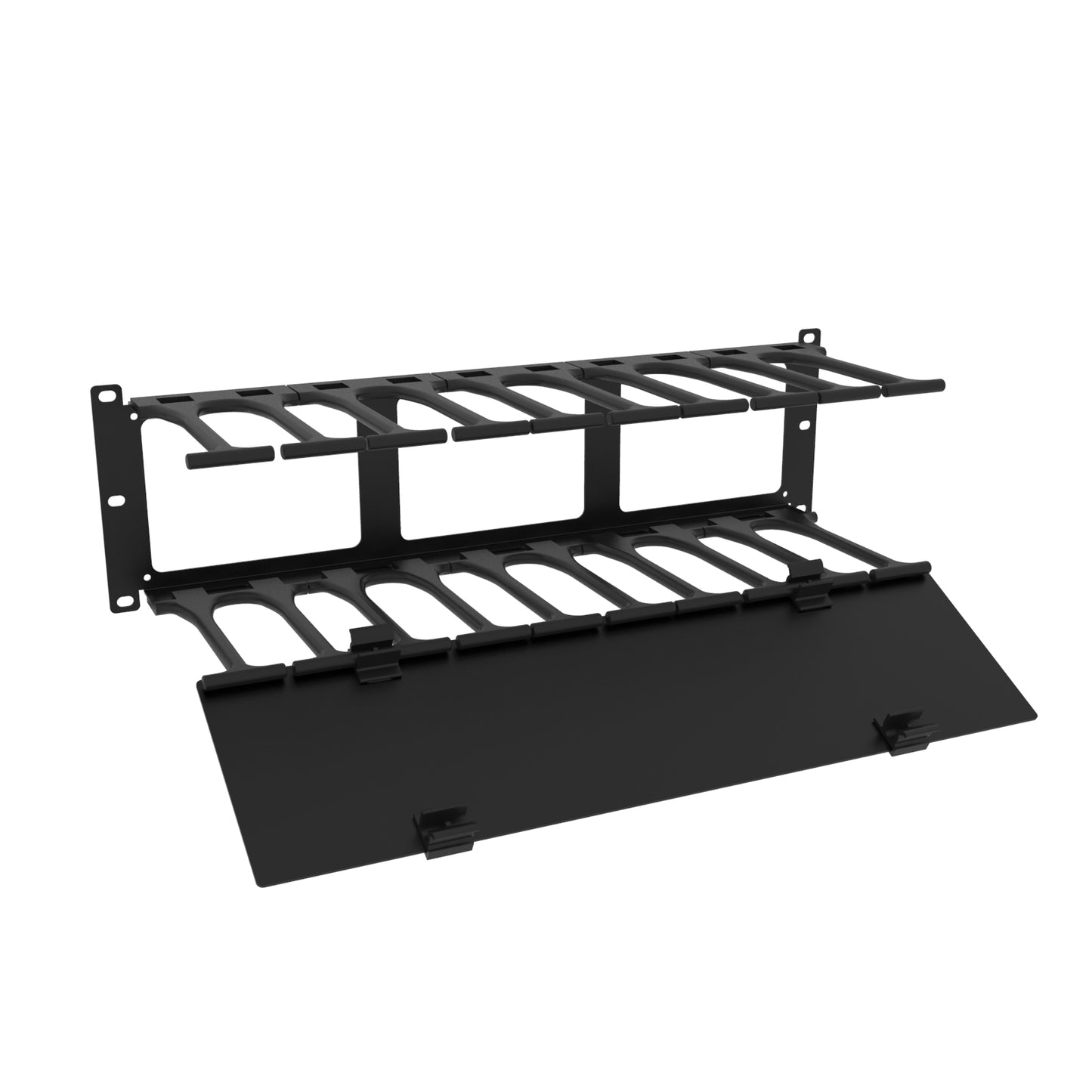 Hammond Rack Basics RB-HFMD3 19" 3U 6.54" Deep Finger Manager with Door
