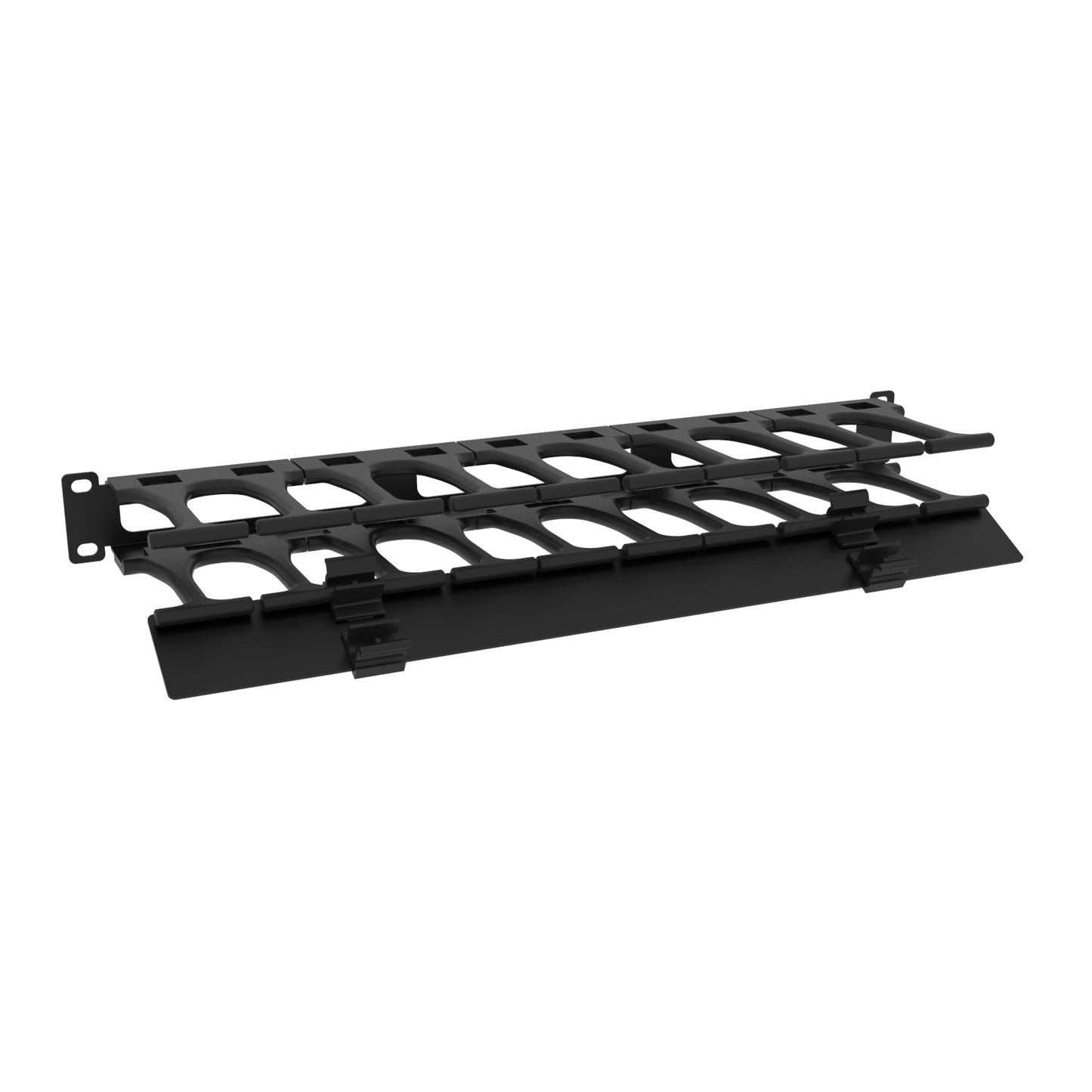 Hammond Rack Basics RB-HFMS1 19" 1U 4.81" Deep Finger Manager with Door