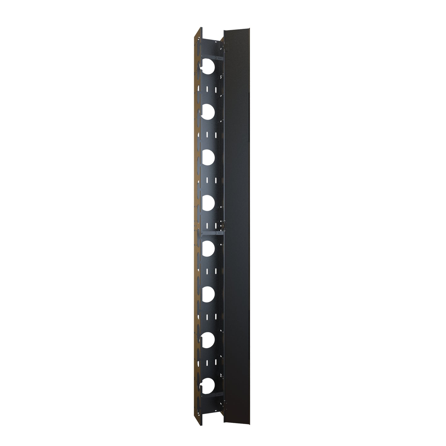 Hammond Rack Basics RB-VCM44 44U 6" Wide 5" Deep Server Rack Vertical Cable Manager with Hinged Door