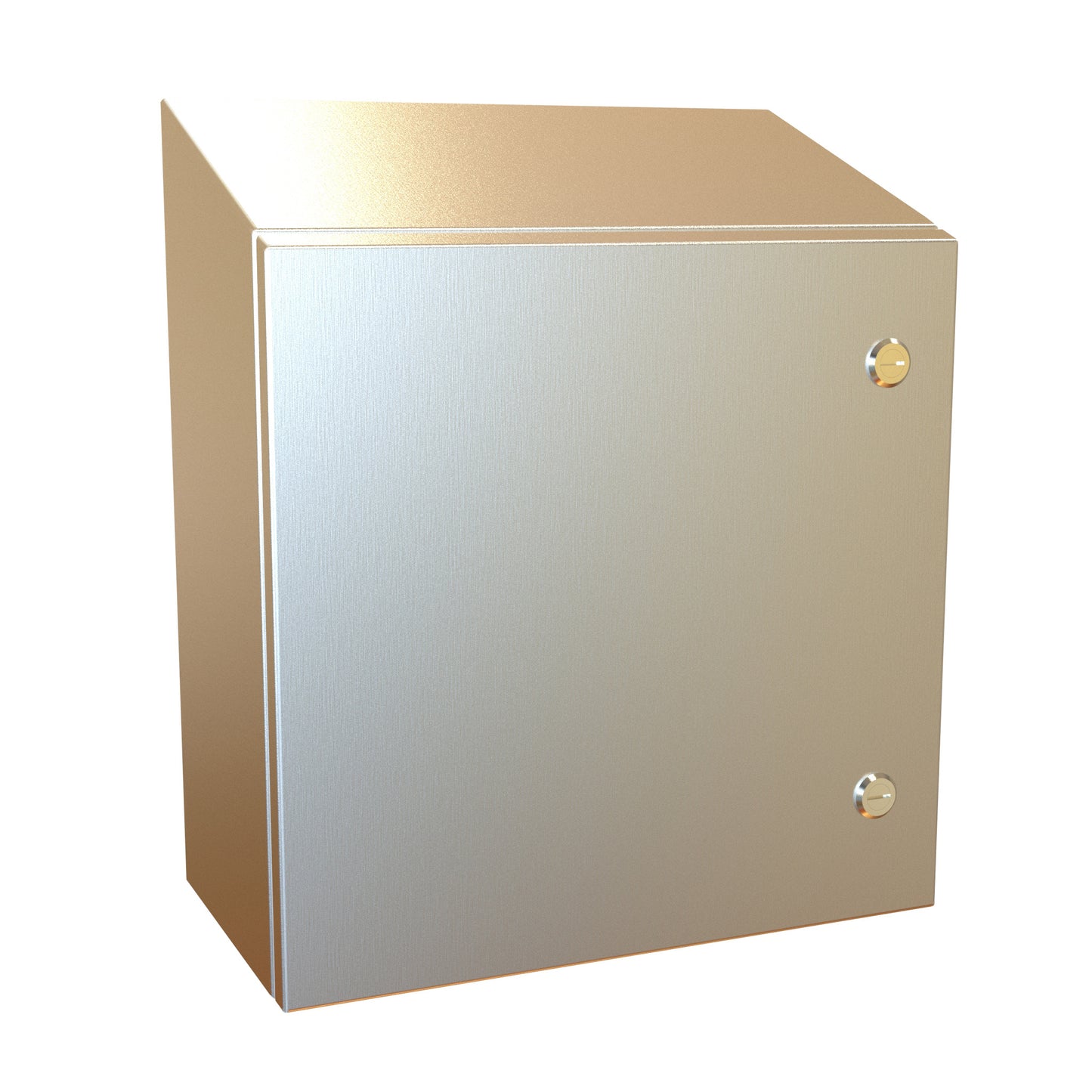 Hammond ST161608SS N4X Eclipse Slope Top Enclosure. - 16" x 16" x 8" - 304 Stainless Steel