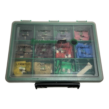 Littelfuse 00940957XXN 100-Piece Assorted ATC/ATO Blade Fuse Kit, 1AMP to 30AMP 32V, Includes Fuse Puller
