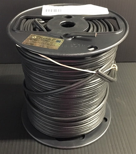 General Cable 18/2 Stranded Unshielded Black PVC FT2 300V 60C 02301BLK Carol Brand SPT-1 Lamp Cord (76M = Full Roll)