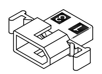 Molex .062" 3 Pin Inline Plug Connector Housing 03-06-2024P