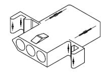 Molex 03-09-1032P .093" 3 Pin Inline Connector Housing Receptacle