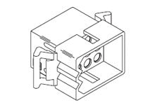 Molex .093" 6 Pin Inline Plug Connector Housing 03-09-2062P
