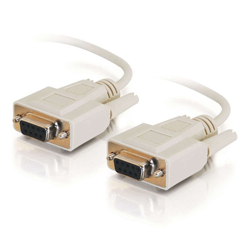 C2G DB9FF Female-Female Null Modem Cable (10ft) 03045 Old# 70-179B 9 Pin D-Sub Serial