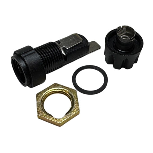 Littelfuse 03420838H Panel-Mount Fuseholder for 1/4" x 1-1/4" Fuses, 20A/250V 85C, Quick Connect Terminals .250"