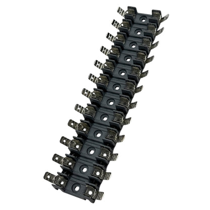 Littelfuse 03540812ZXGY 12 Pole Breakaway Fuse Block, CSA 20A 600VAC/VDC 85C, 1-1/4" Fuses, .250" Tabs, Gray