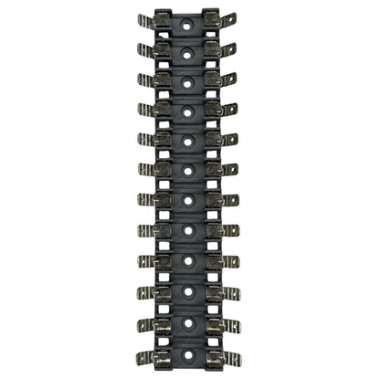 Littelfuse 03540812ZXGY 12 Pole Breakaway Fuse Block, CSA 20A 600VAC/VDC 85C, 1-1/4" Fuses, .250" Tabs, Gray