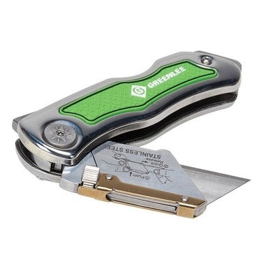 Greenlee 0652-22 Folding Utility Knife with Retractable Three Position Serrated Blade