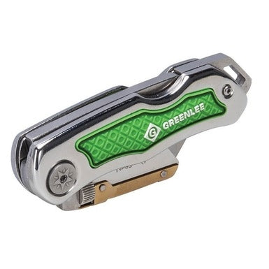 Greenlee 0652-22 Folding Utility Knife with Retractable Three Position Serrated Blade