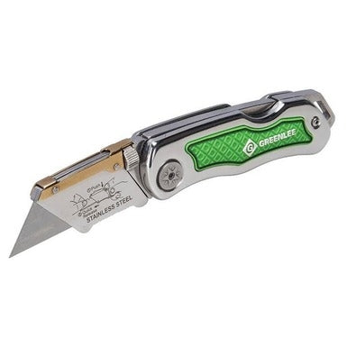Greenlee 0652-22 Folding Utility Knife with Retractable Three Position Serrated Blade