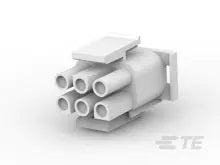 AMP TE 1-480704-0 Male 6 Pin Universal MATE-N-LOK Connector Housing