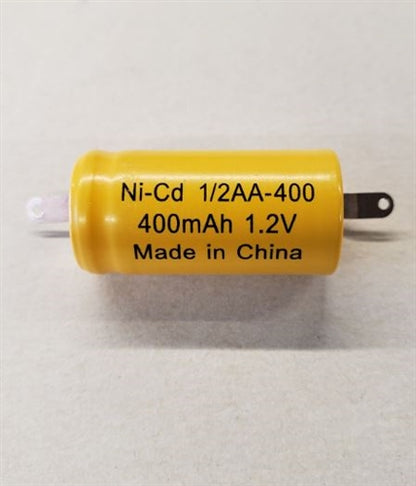Saft 1/2AA Nicad 400MAH 1.2V Battery Tabbed 1/2AAT *Manufacturer # 1/2AA-400*