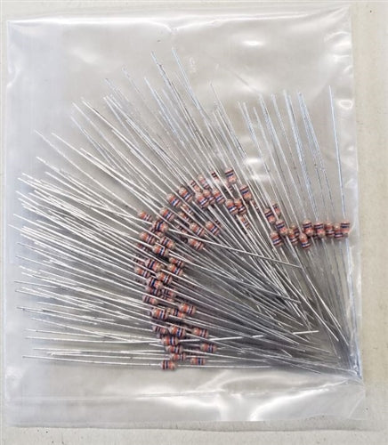 Resistors 1.8 Ohm 1/8 Watt 5% Carbon 100/Pk 1/8WATT-1R8-100