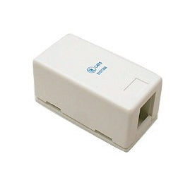 Circuit-Test 100-411 RJ45 Surface Mount Box, Single, White