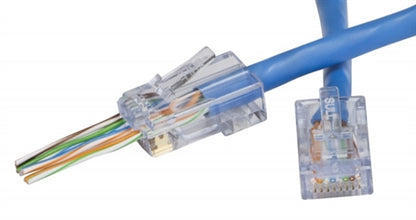 Platinum 100010B EZ-RJ45 Cat6 Connectors 100/Pack, Solid or Stranded Wire, EZ Crimp Tools: 100062, 100054 or 100004