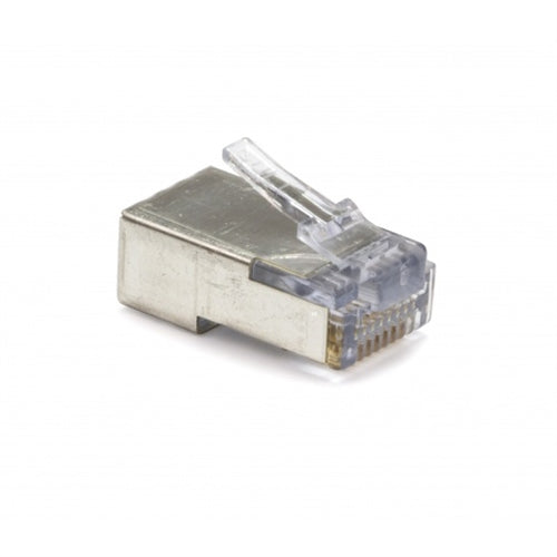 Platinum 100020C Shielded EZ-RJ45 Connector for Cat5e & Cat6 with Internal Ground, 50/Pack