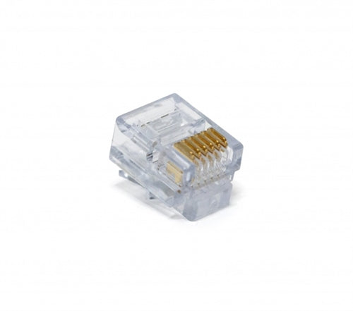 Platinum 100026C EZ-RJ12/11 Connectors, Works On Solid or Stranded Wire, 50/Pack