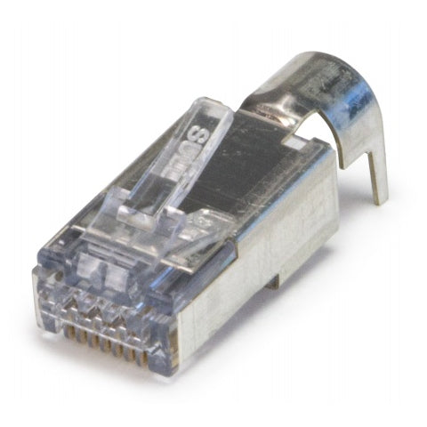 Platinum 100027C EZEX48 Shielded, External Ground, Cat6a Connector, 25/Pack