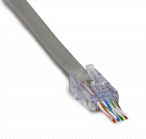 Platinum 100029C EZEX48-EZEX-RJ45 Cat6a Connector, for Solid or Stranded 23-22AWG, 50/Pack