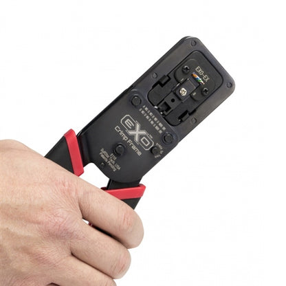 Platinum 100061C Exo Crimp Tool Frame with Exo-Ex Die Set Crimps Both EZ-RJ45 and 100029C Connectors