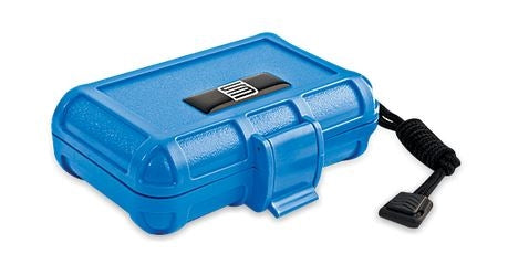 UK 1000BLU S3 Blue Watertight Case (ID: 3.9" x 2.37" x 1") Padded