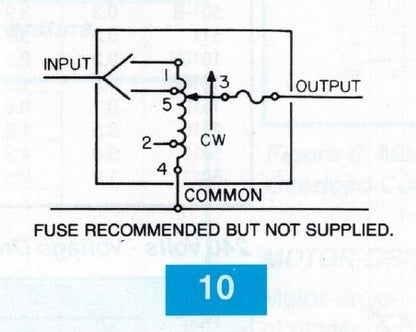 Staco 1010B 10A Variac Transformer 0-120AC/140VAC, Variable AC Output