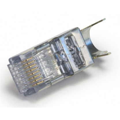 Platinum 105028 EZEX44 Shielded, External Ground, Cat6 Connector, 100/Pack