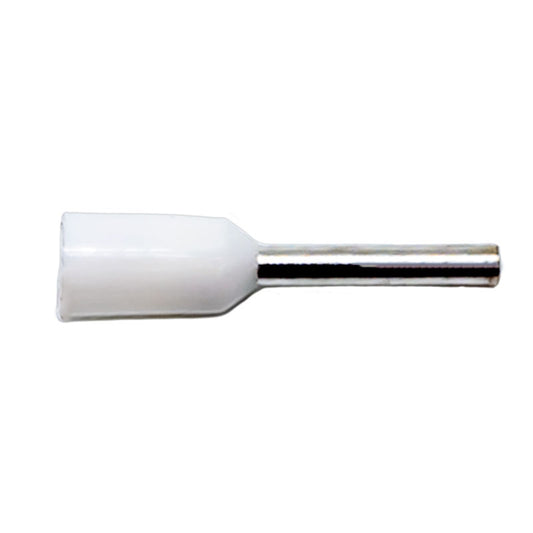 PICO 10608-16 22 AWG 8mm Ferrule Connectors - White, 100-Piece