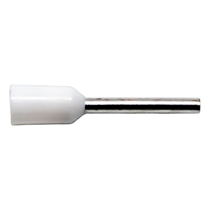 PICO 10610-16 22 AWG 10mm Ferrule Connectors - White, 100-Piece