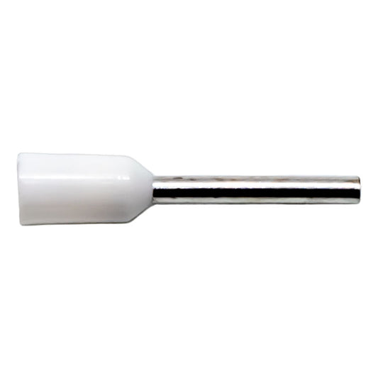 PICO 10610-16 22 AWG 10mm Ferrule Connectors - White, 100-Piece