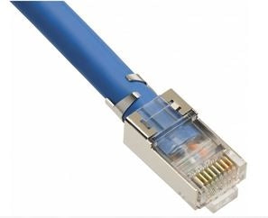 Platinum 106190 RJ45 Cat6a 10GIG Shielded Connector with Liner, *Sold As Each* Crimper: 12516C, Sugg Cable: PSI-6ACMR-BU