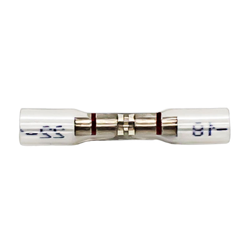 PICO 10700-14 22-18 AWG Crystal Clear Heat-Shrink Butt Connectors, 5-Piece