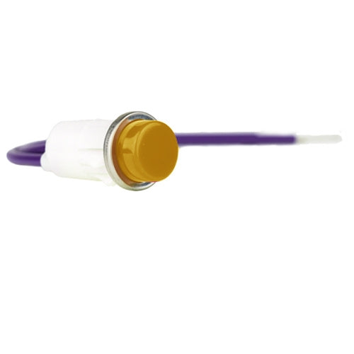 VCC 1090C3-28V Amber Incandescent 28V Panel Mount Indicator Lamp, Hi-Hat, .500" Hole Diameter, Wire Leads