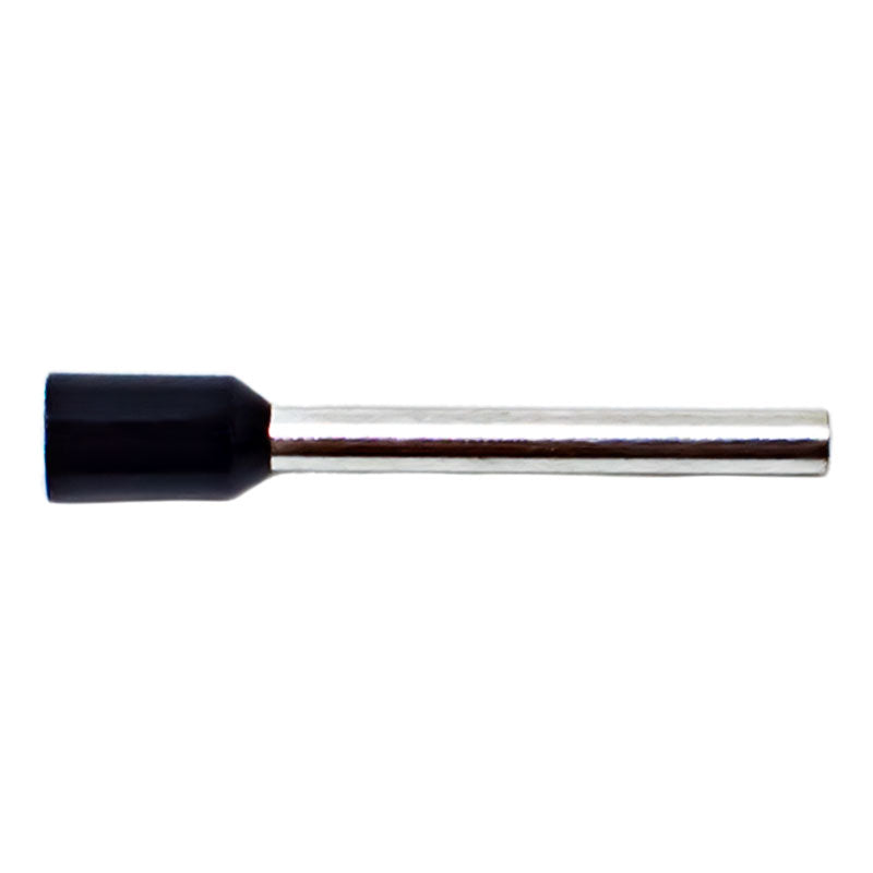 PICO 10918-16 16 AWG 18mm Ferrule Connectors - Black, 100-Piece