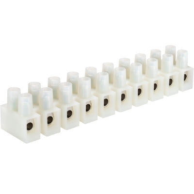 Wieland 21.330.6253.0 Terminal Strip 12-POLE 500V 32A, Type 10E, Without Wire Protection, White