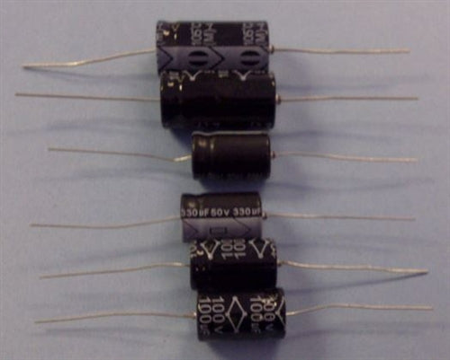 Rubycon 10uF 25VDC Axial Capacitor 10UF25VTT Electrolytic