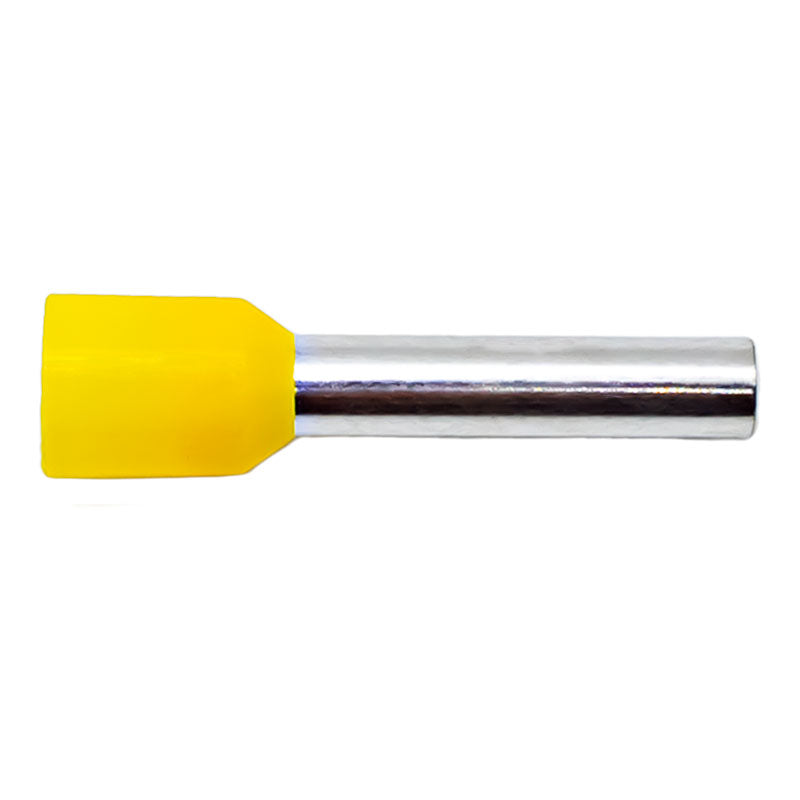PICO 11218-38 10 AWG 18mm Ferrule Connectors - Yellow, 500-Piece