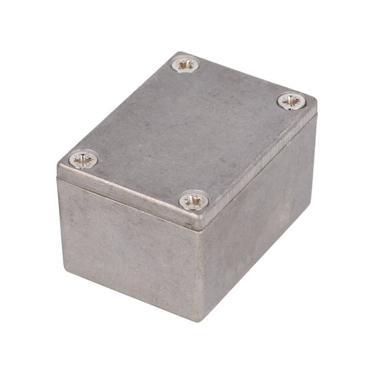 Hammond 11451PSLA Eddystone Die-Cast Aluminum Enclosure, Lap Joint Lid with Screws, 53 mm x 38 mm x 27 mm, Natural aluminum, IP54.