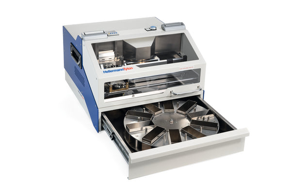 Hellermann Tyton 544-21000 M-BOSS Compact Stainless Steel Embosser with Organizer, Blue, 1/Box