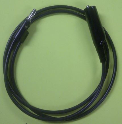 Pomona 1166-36-0 Stacking Banana Plug to Alligator Clip, 36" Black