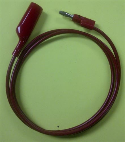 Pomona 1166-36-2 Stacking Banana Plug to Alligator Clip, 36" Red