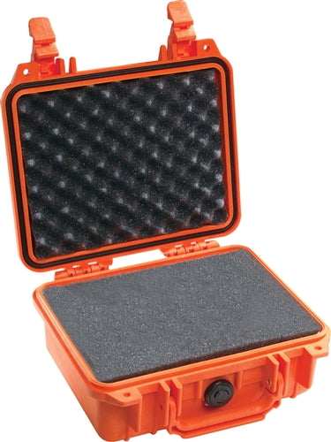 Pelican 1200 Protector Case with Foam, Orange (ID 9.25"L x 7.12"W x 4.12"D) Mfr# 1200-000-150