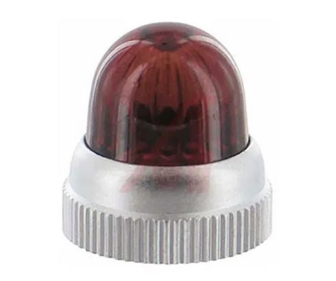 Dialight 125-1191-403 Red Oil Tight Unfrosted Stovepipe Lens for 125 Series Socket (See Socket 125-1310-11-103)