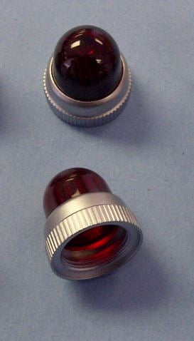 Dialight 125-1191-403 Red Oil Tight Unfrosted Stovepipe Lens for 125 Series Socket (See Socket 125-1310-11-103)