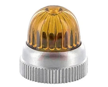 Dialight 125-1193-403 Amber Oil Tight Unfrosted Stovepipe Lens for 125 Series Socket (See Socket 125-1310-11-103)