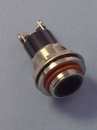 Dialight 125-1310-11-103 Oil Tight Panel Mount Incandescent Indicator Lamp Socket, 11/16" Hole Size, UL/CSA Certified