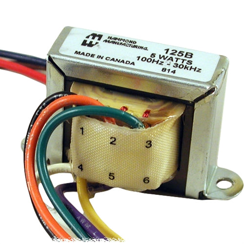 Hammond 125A Audio Transformer, Universal Push-Pull Tube Output, 3 Watts